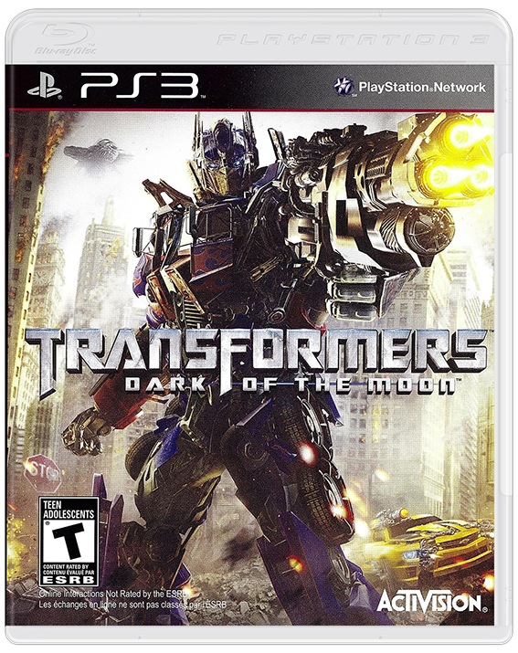 Transformers: Dark of the Moon box art for Playstation 3